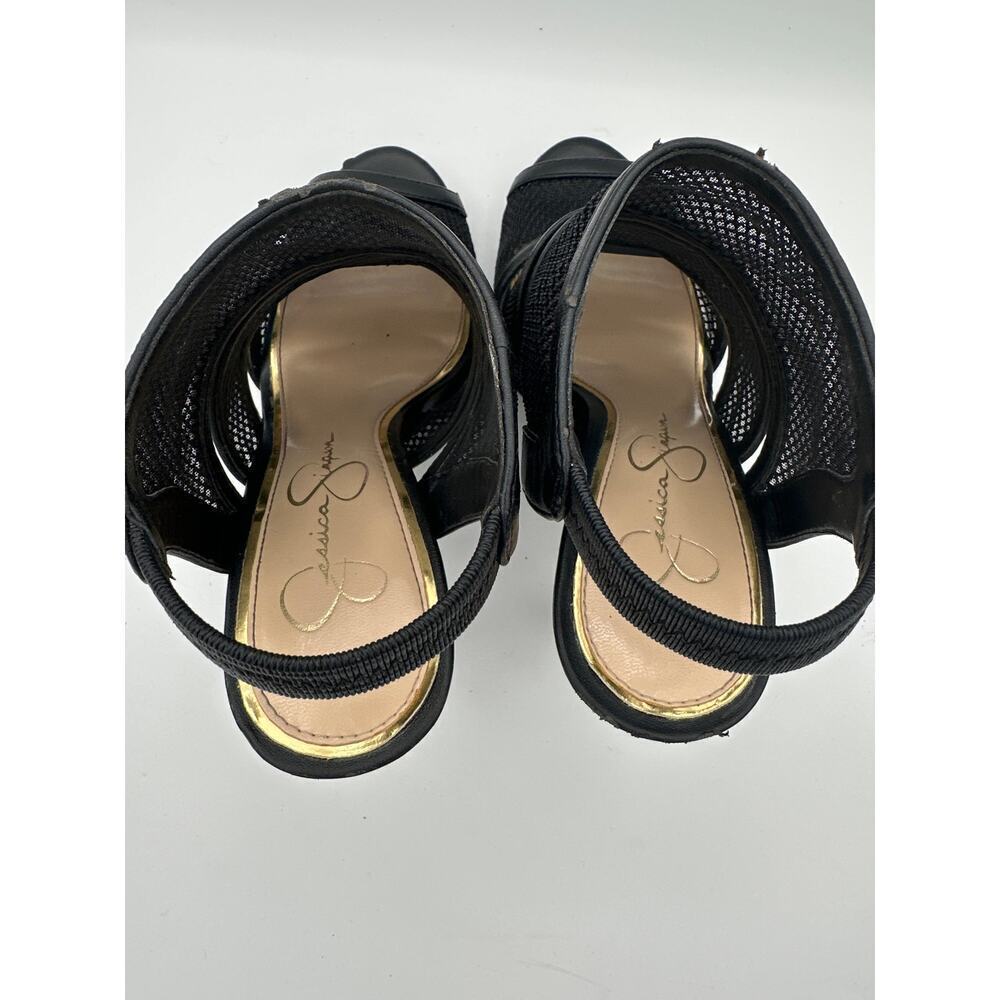 Jessica Simpson Fedelee Black Sports Mesh heels size 7.5 - Picture 3 of 5